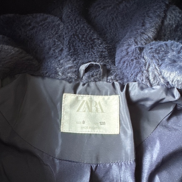 Zara winter coat girl size 8 - Picture 2 of 4
